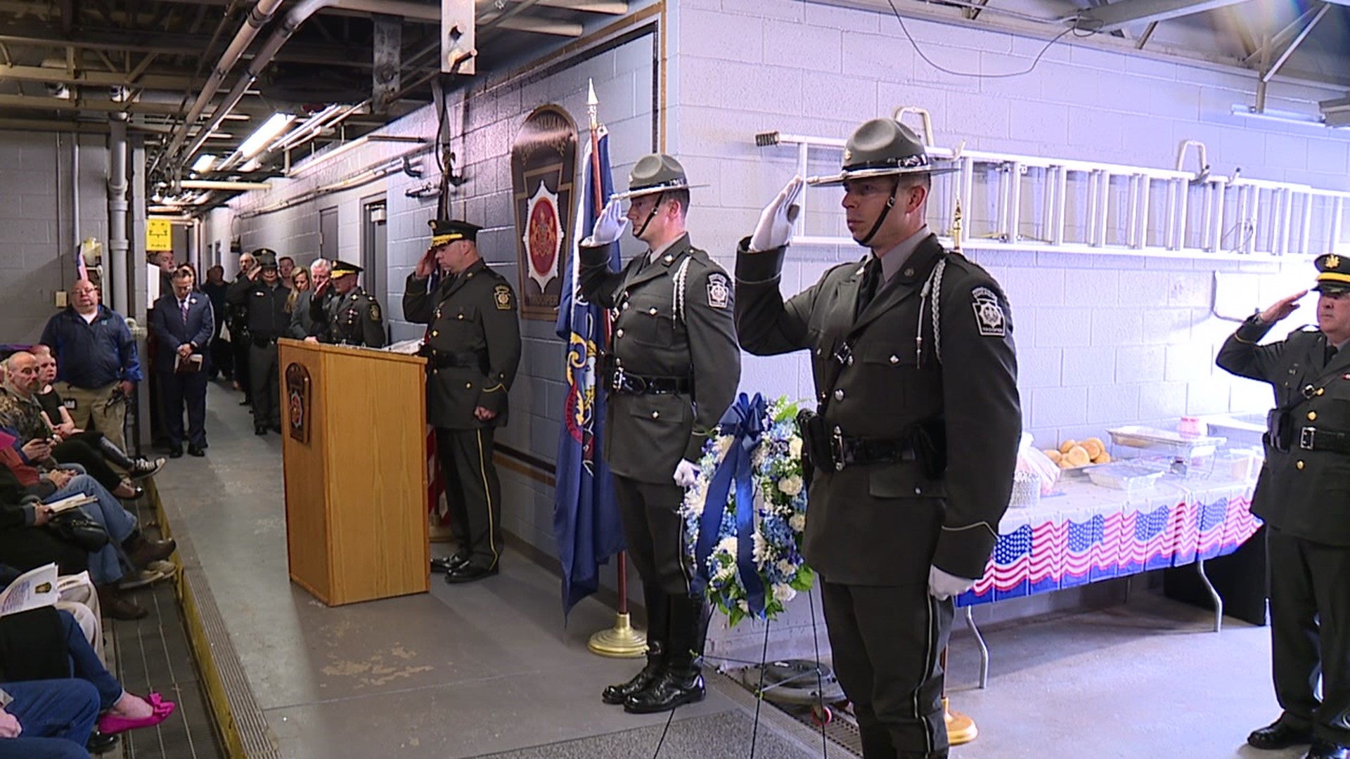 Troopers and their families gathered to remember those who lost their lives.