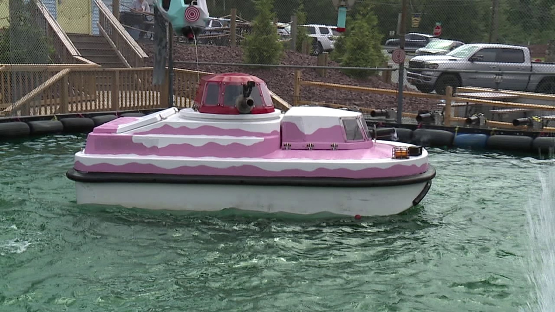 With a few finishing touches, the Boat Tag attraction at Malacari's Ice Cream in Mountain Top is ready to open on Saturday.