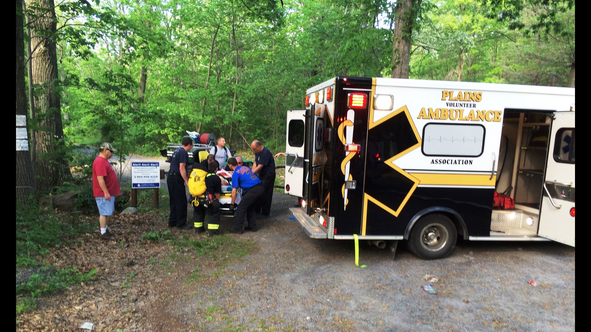 Crews Rescue Fall Victim at Reservoir in Luzerne County