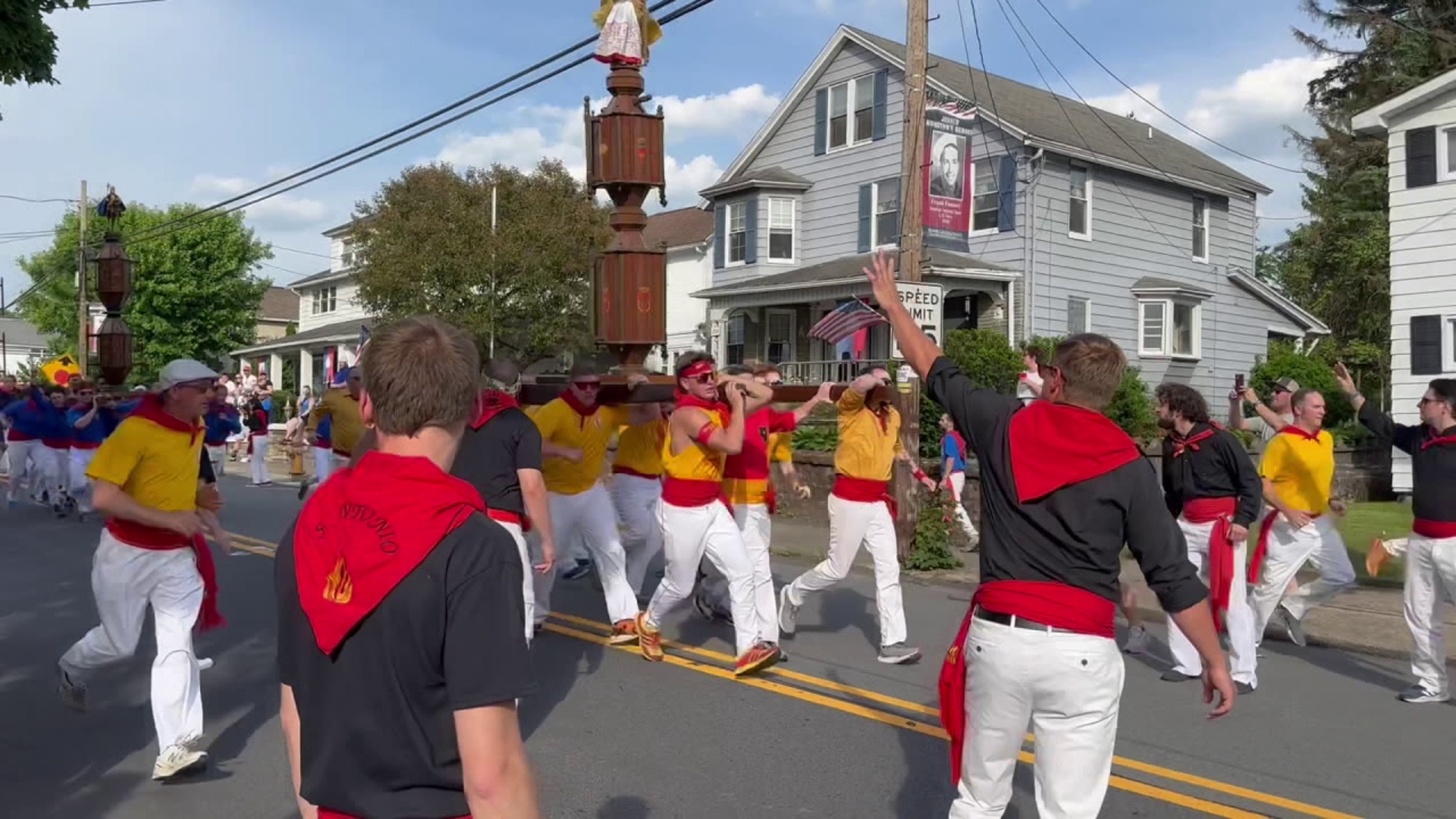 Hundreds gathered in part of Lackawanna County on Saturday for St. Ubaldo Day festivities.