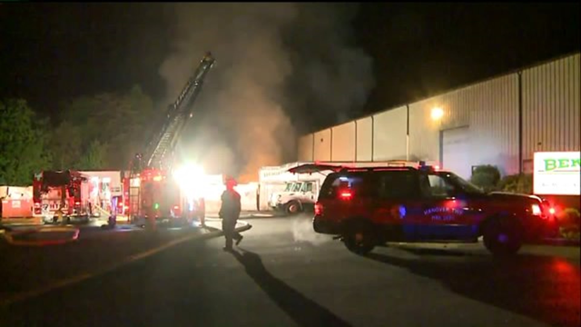 ATV`s, Pallets and Storage Containers Burn During Fire