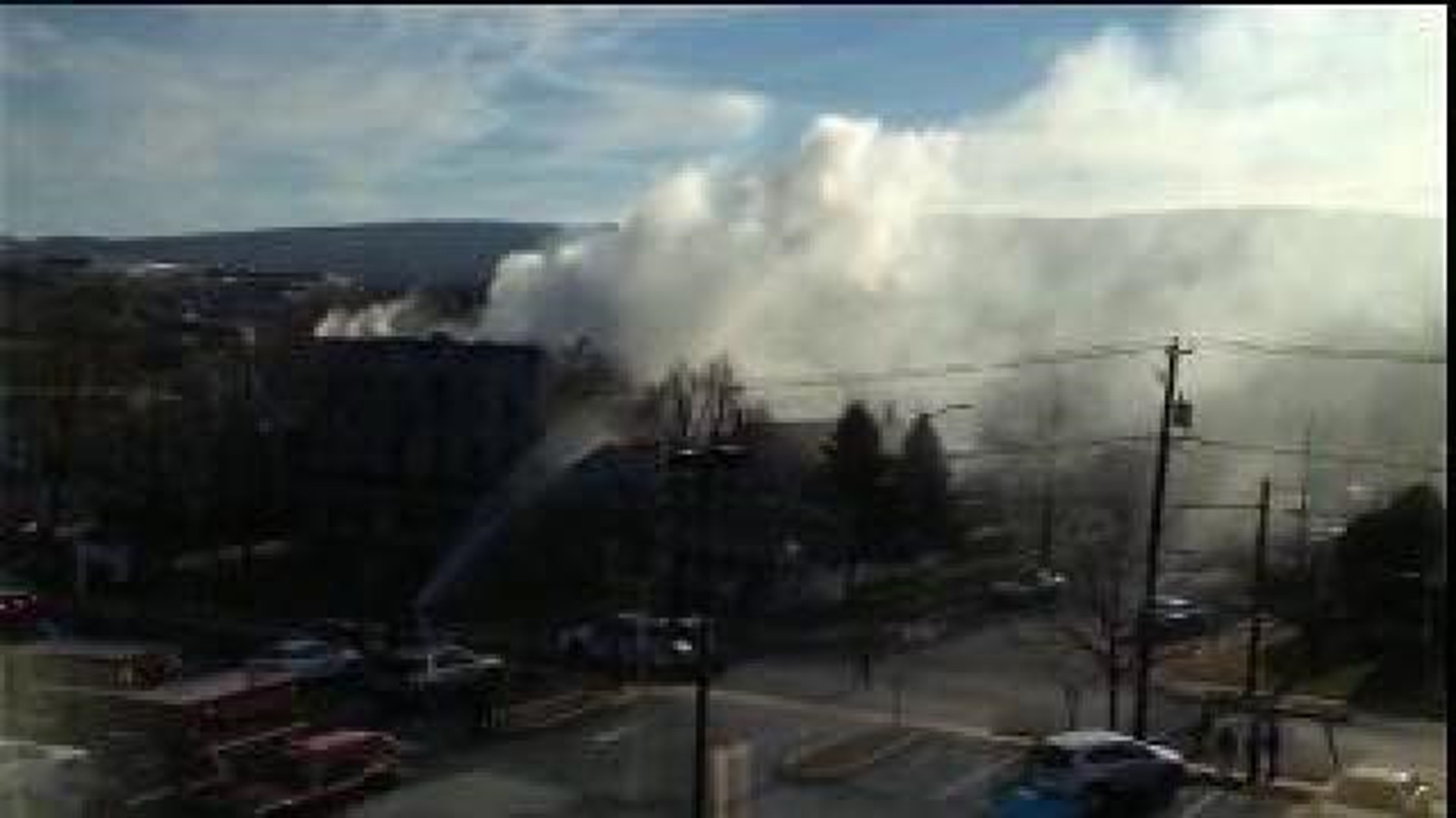 Smoke Seen For Miles From Wilkes-Barre Fire