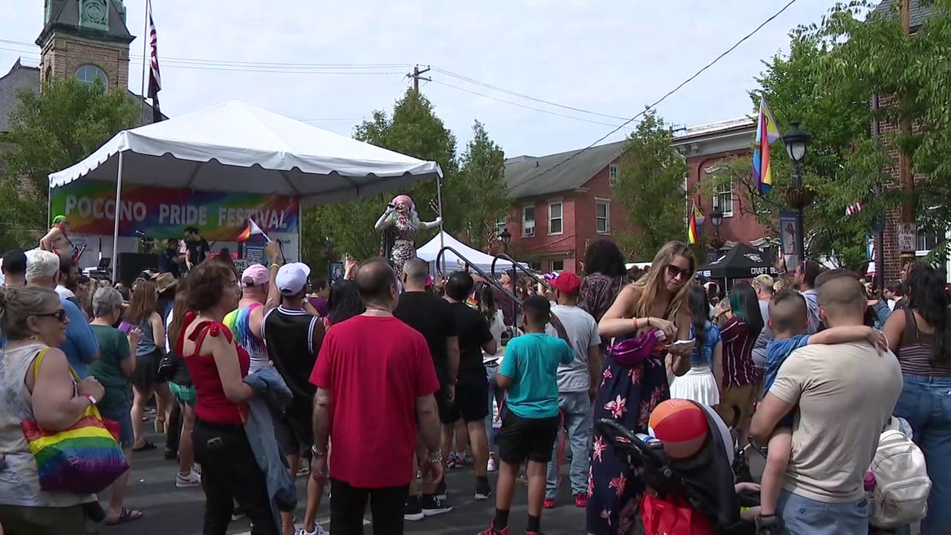 Folks gathered in downtown Stroudsburg on Sunday for the 4th Annual Pocono Pride Festival.