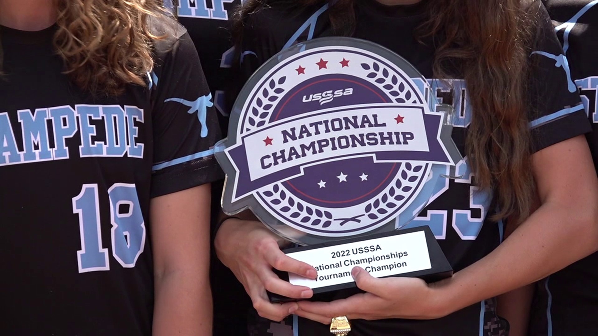 The girls' softball team from Schuylkill County celebrated a National Championship Tuesday.