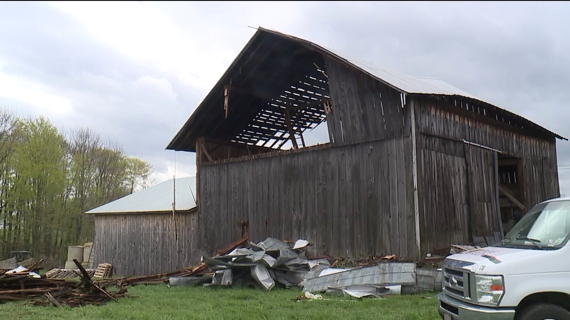Barn from 1800s Heavily Damaged by Storms