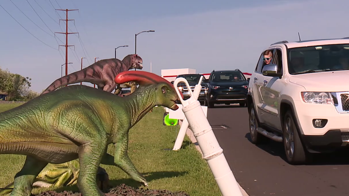 Dinosaur drivethru experience comes to Mountain Top
