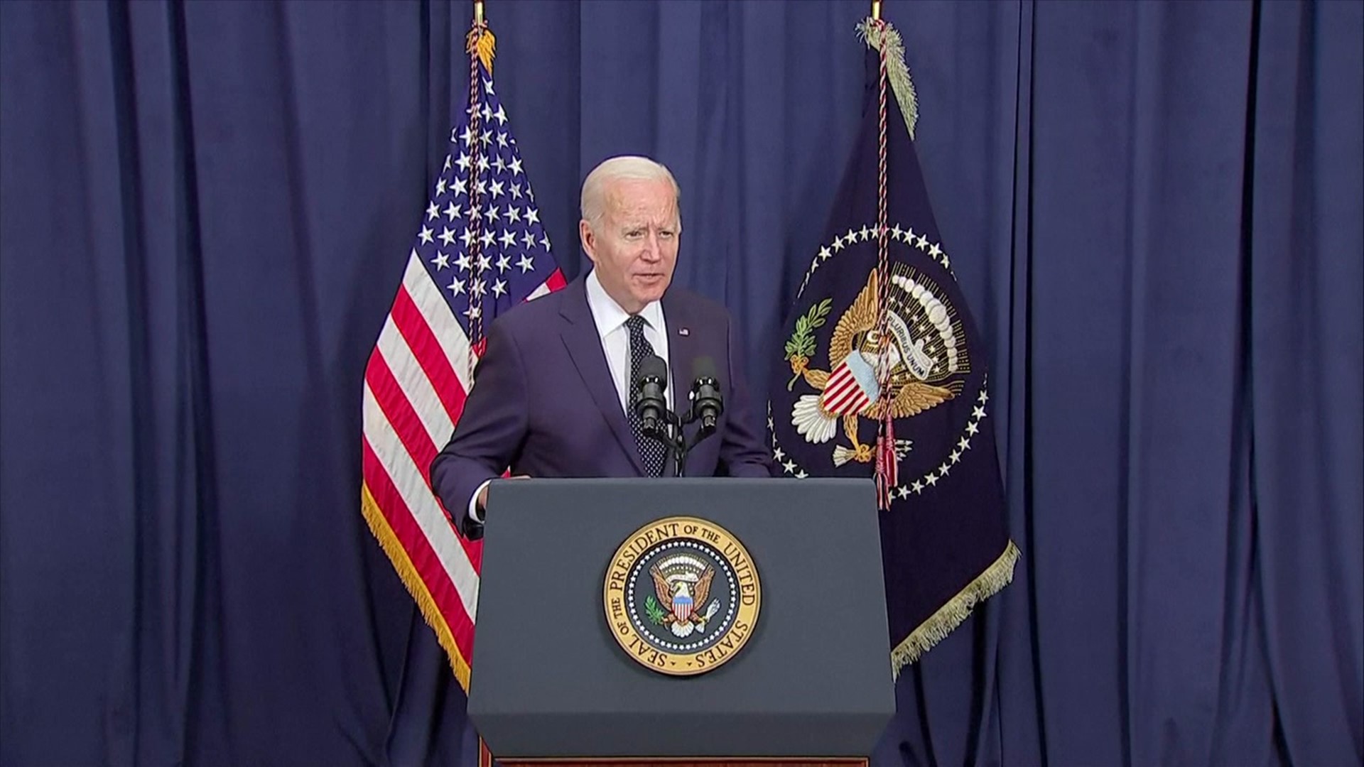 Here's a look at President Biden's visit to Wilkes University Tuesday.