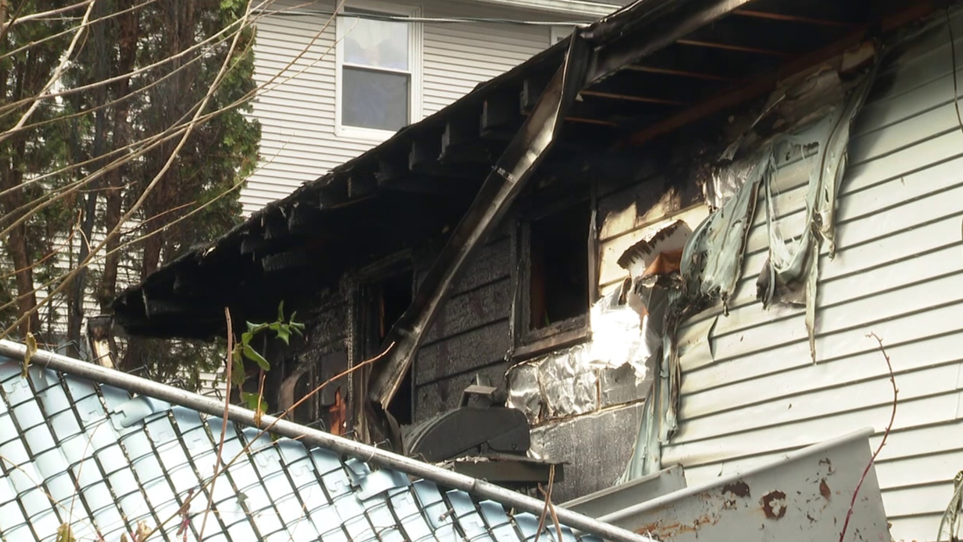 Fire Marshall is looking into what caused the fire in Newport Township.