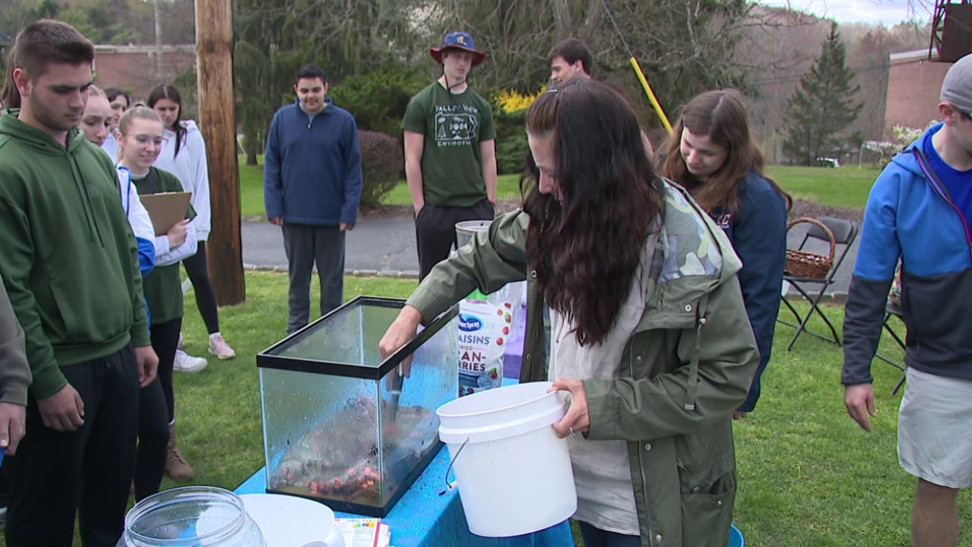 Students celebrated Earth by participating in an environmental-themed competition at Keystone College.