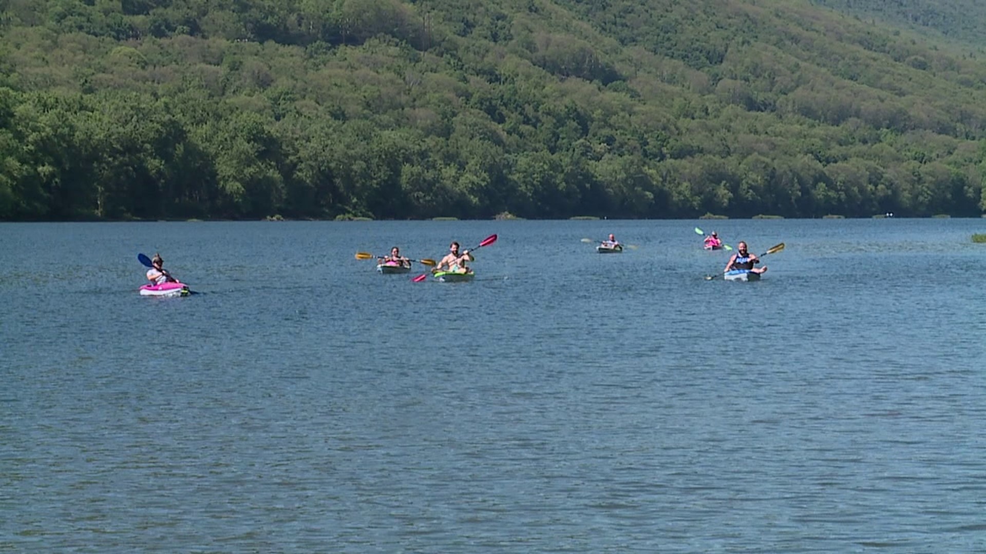 People in central Pennsylvania celebrated Independence Day out on the water.