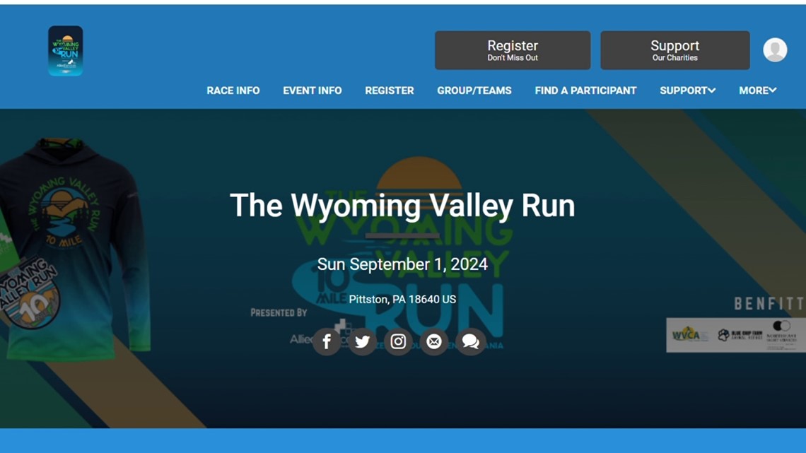 Wyoming Valley Run ready for second year - Vimarsana News