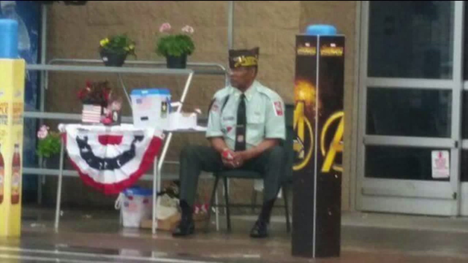 After Photo of Veteran Sitting in the Rain Goes Viral, Walmart Makes Amends