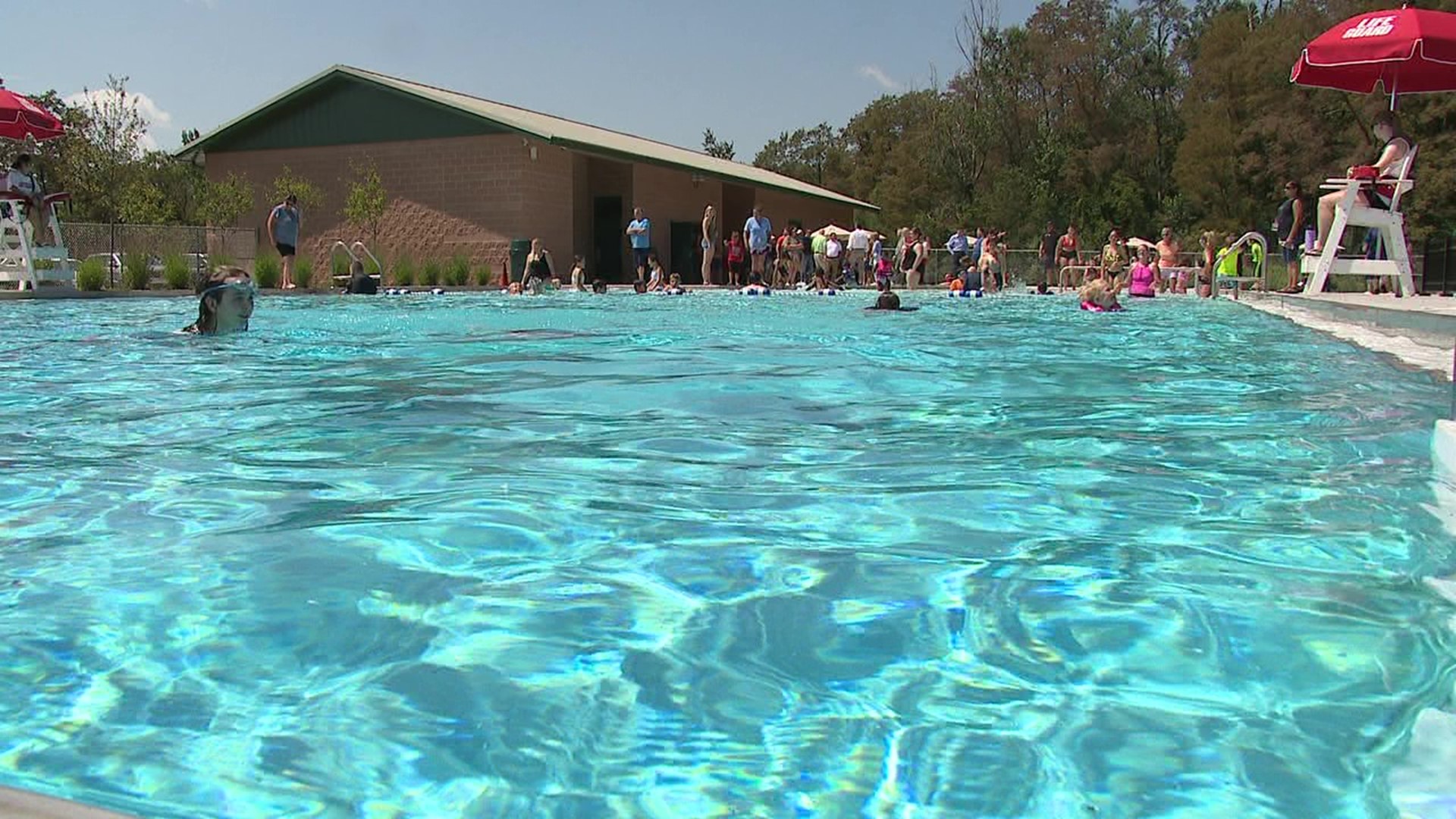 Newswatch 16's Courtney Harrison spoke with families who couldn't wait to get in and cool off.