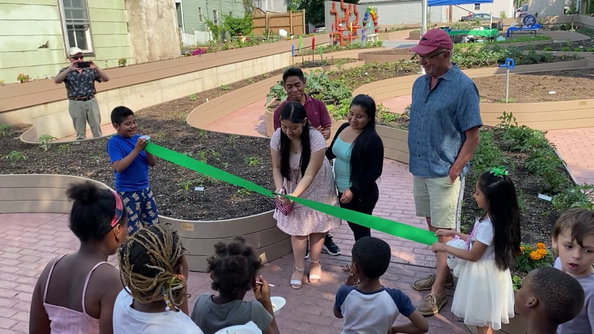 A garden for the community officially opened Saturday in Scranton.