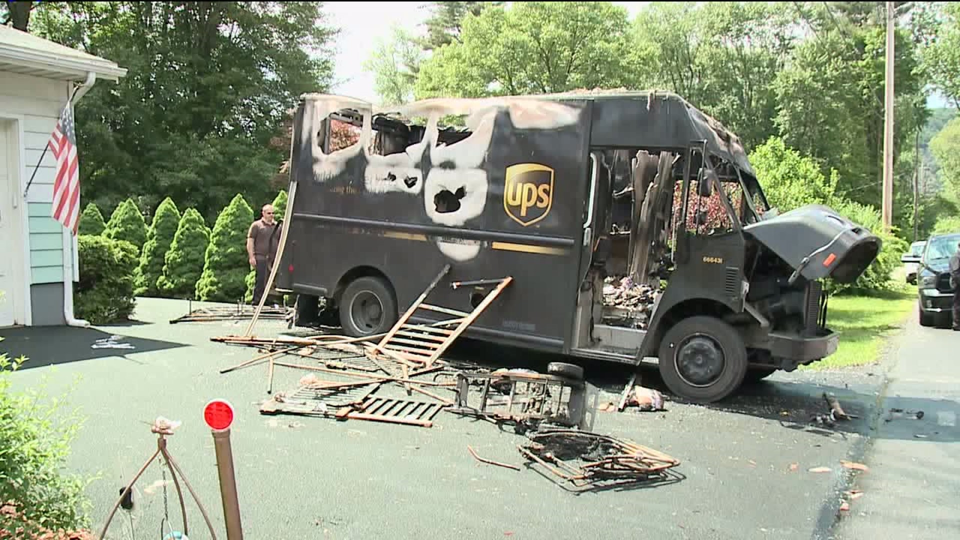 Investigators Rule UPS Truck Fire Not Suspicious