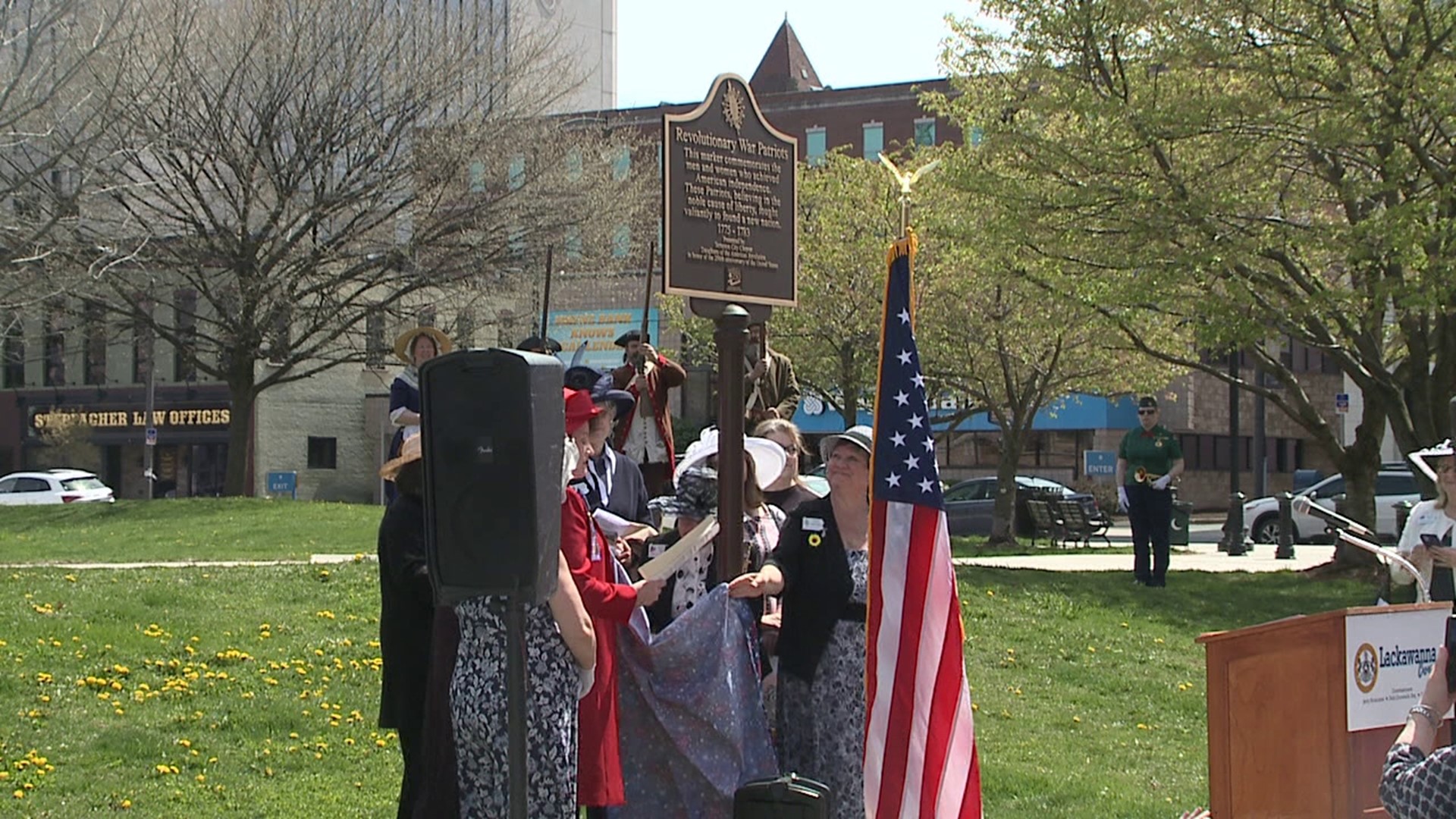 The Daughters of The American Revolution dedicated a new historical marker in Scranton on Sunday.