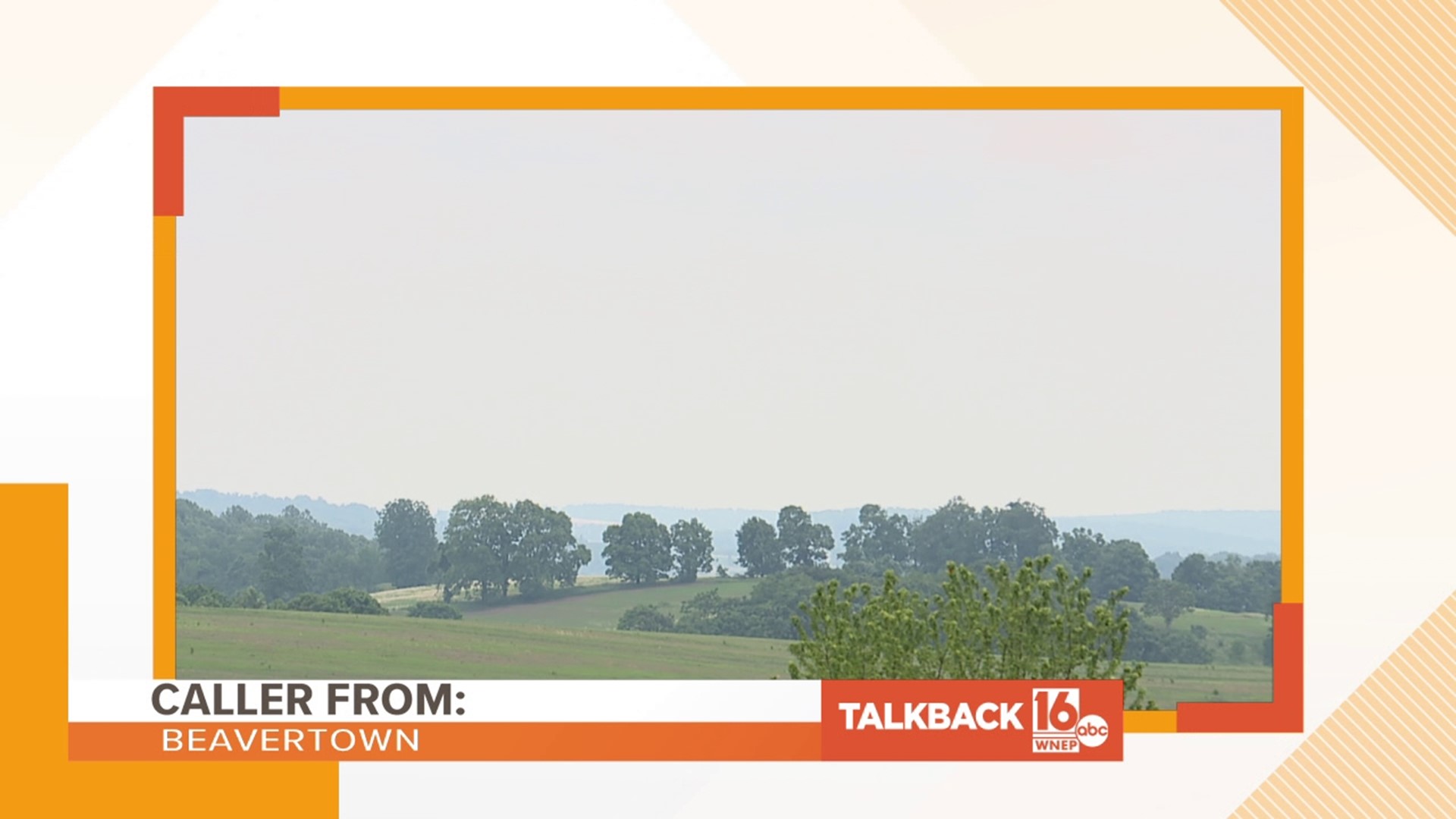 Callers are commenting on the smoke starting to clear around northeastern and central Pennsylvania.