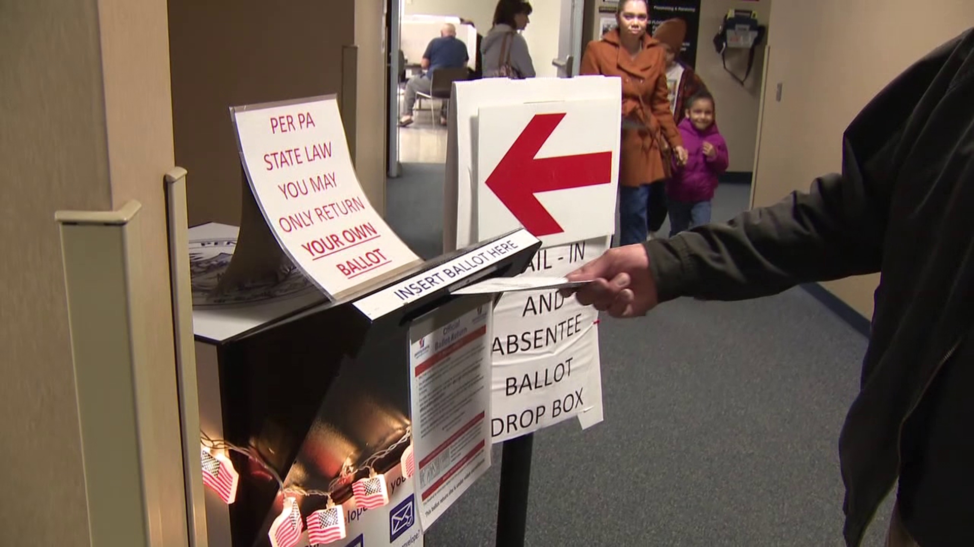 Hundreds of voters came out to the election office in Monroe County on Tuesday to pick up their ballots and drop them off.