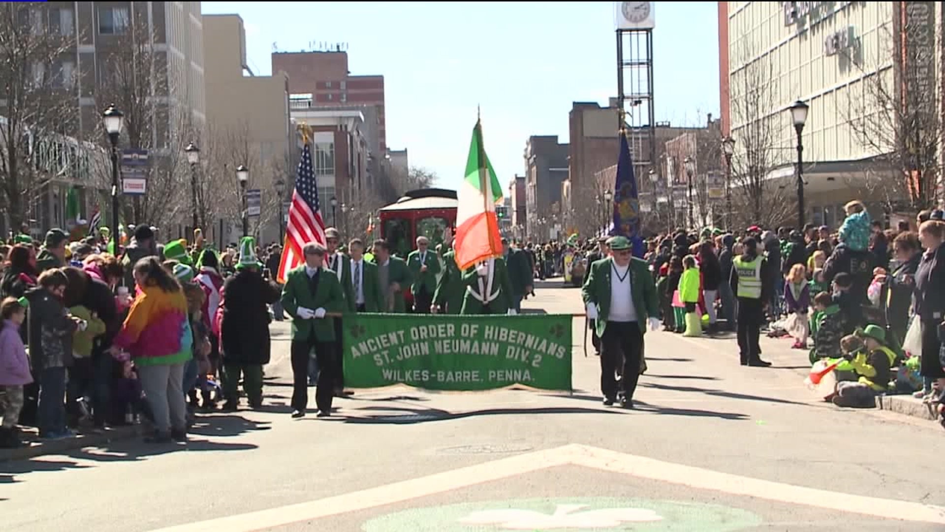 Wilkes-Barre usually holds its parade on a Sunday in March.