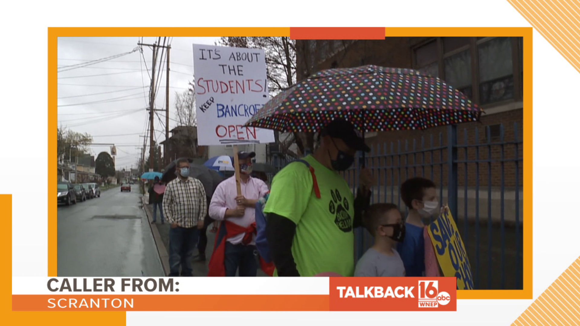 Callers share their thoughts about parents protesting the proposed closing of a Scranton school.