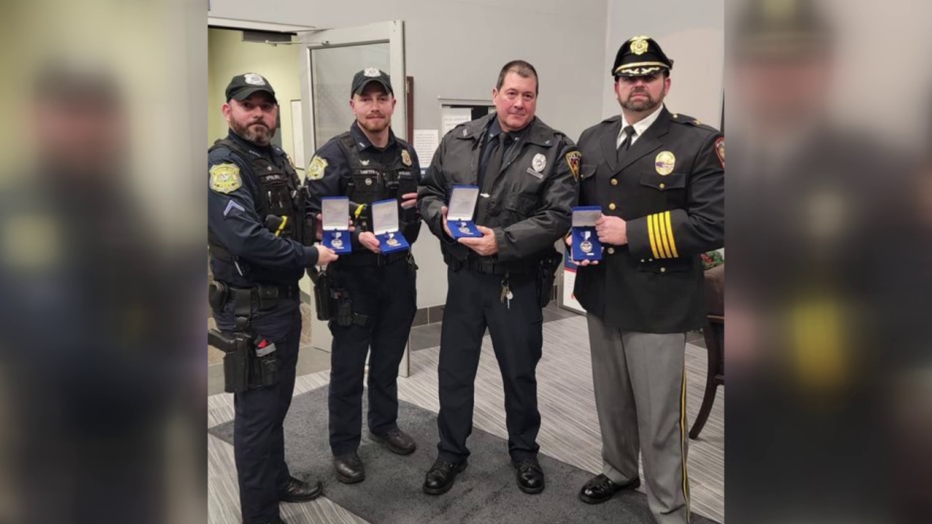 Dickson City Police Officers were awarded medals for service above and beyond the call of duty during 2023.