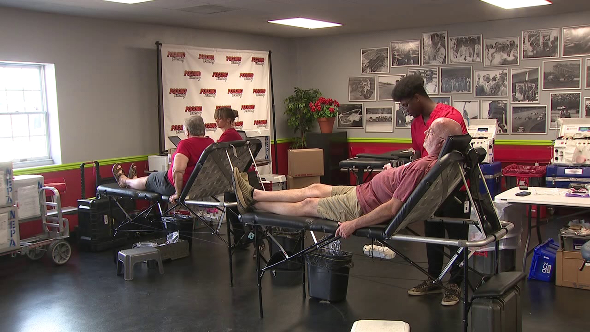 Some people in the Poconos are going the extra mile to help save a life. For 20 years, the American Red Cross has hosted a blood drive at Pocono Raceway. 