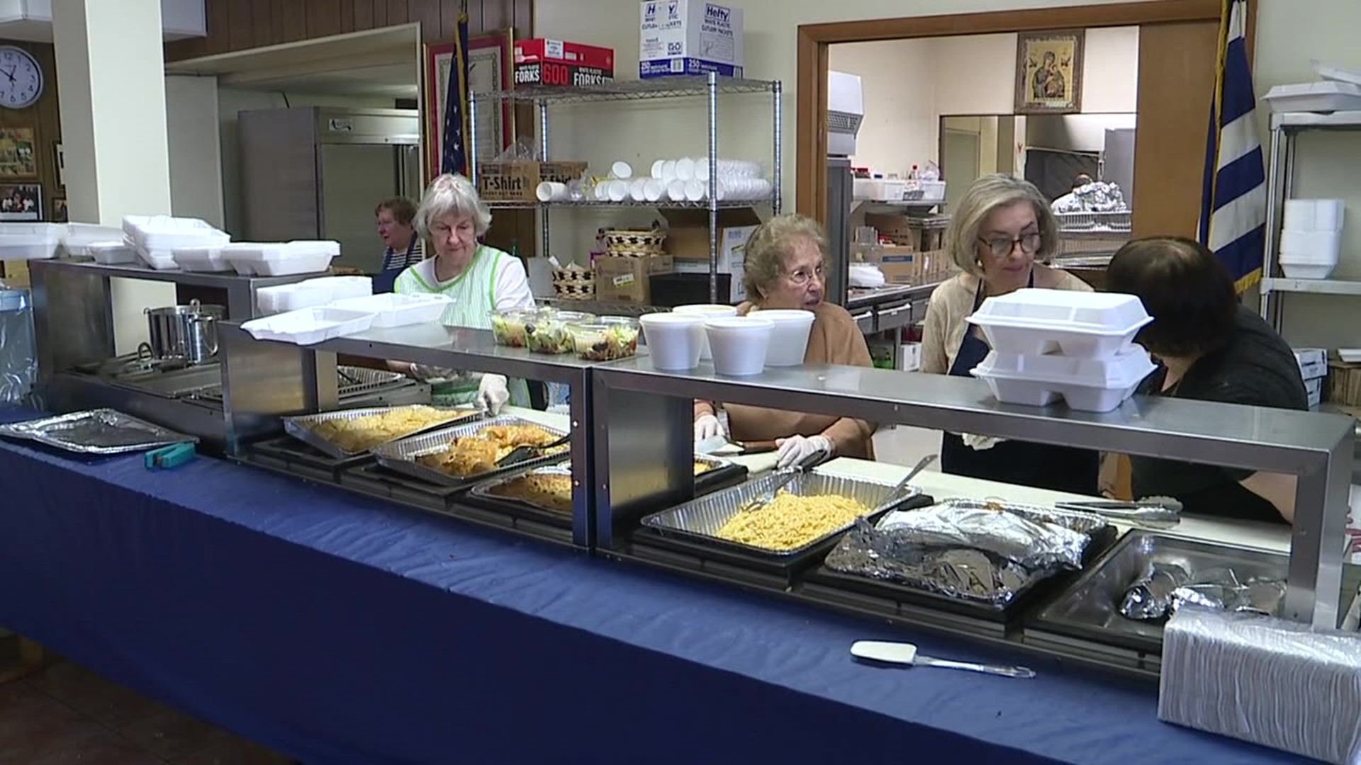 Greek foods at the Annunciation Greek Orthodox Church include gyros, baklava, and spanakopita.