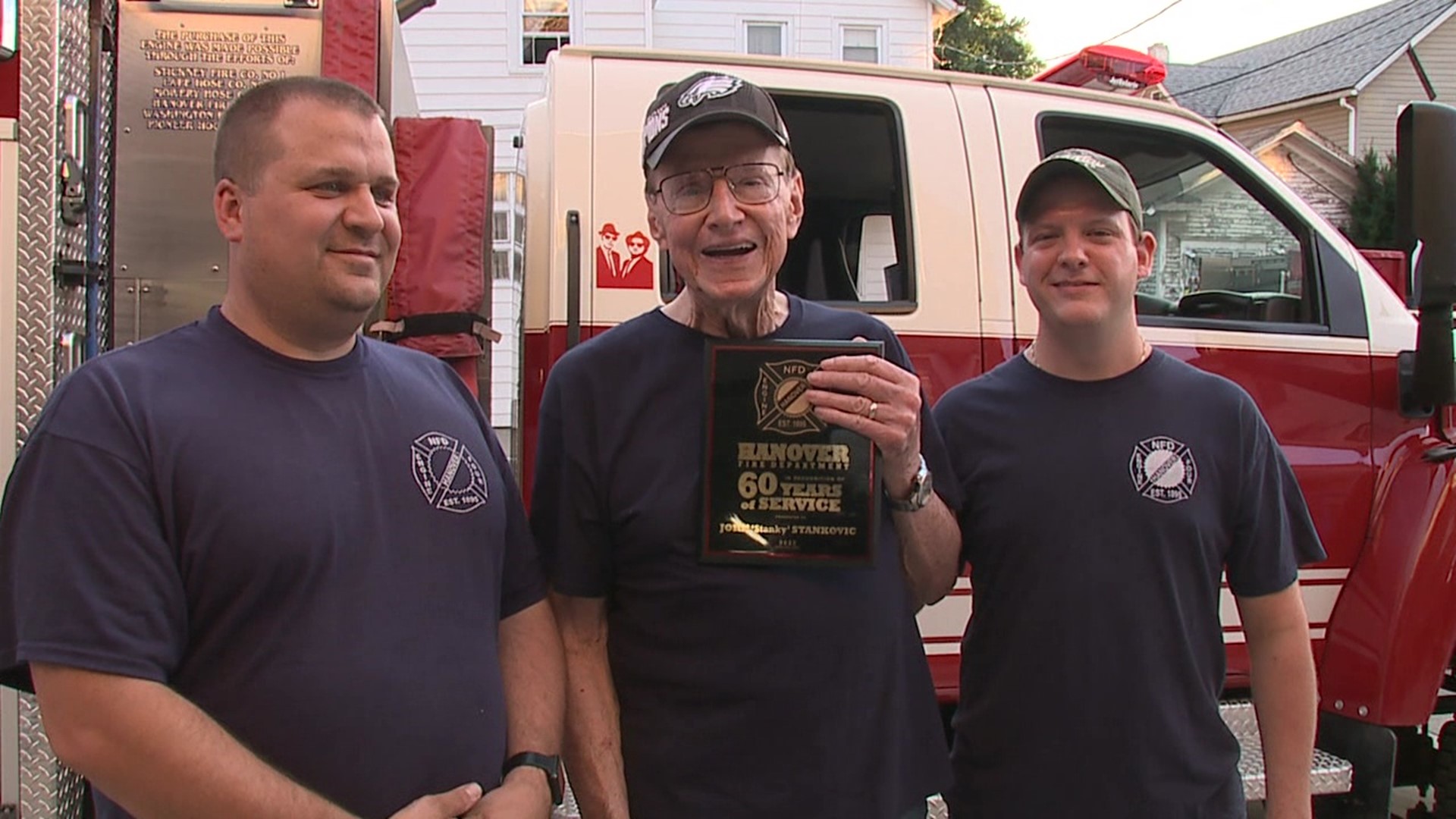 John "Stanky" Stankovic spent the last 60 years as a member of the Nanticoke Fire Department.