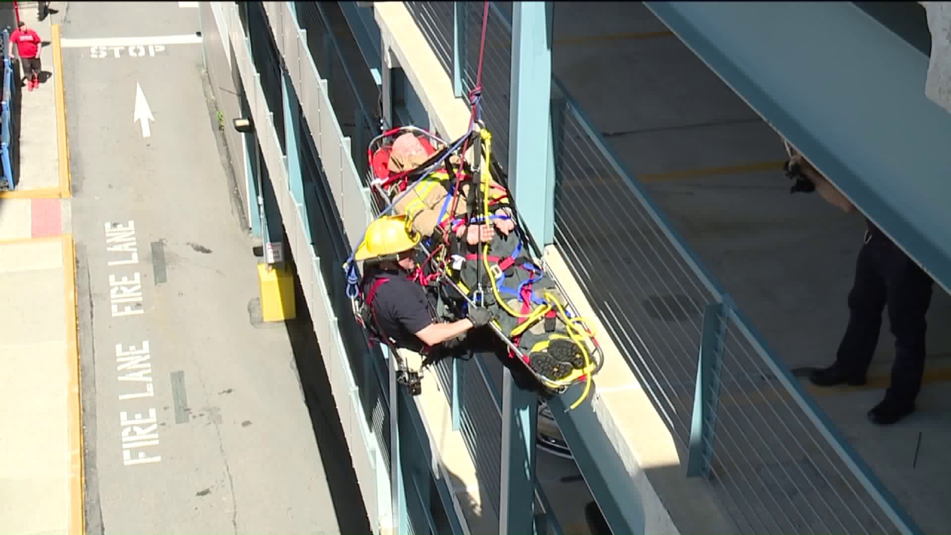 Firefighters Practice Rescue Training in Wilkes-Barre