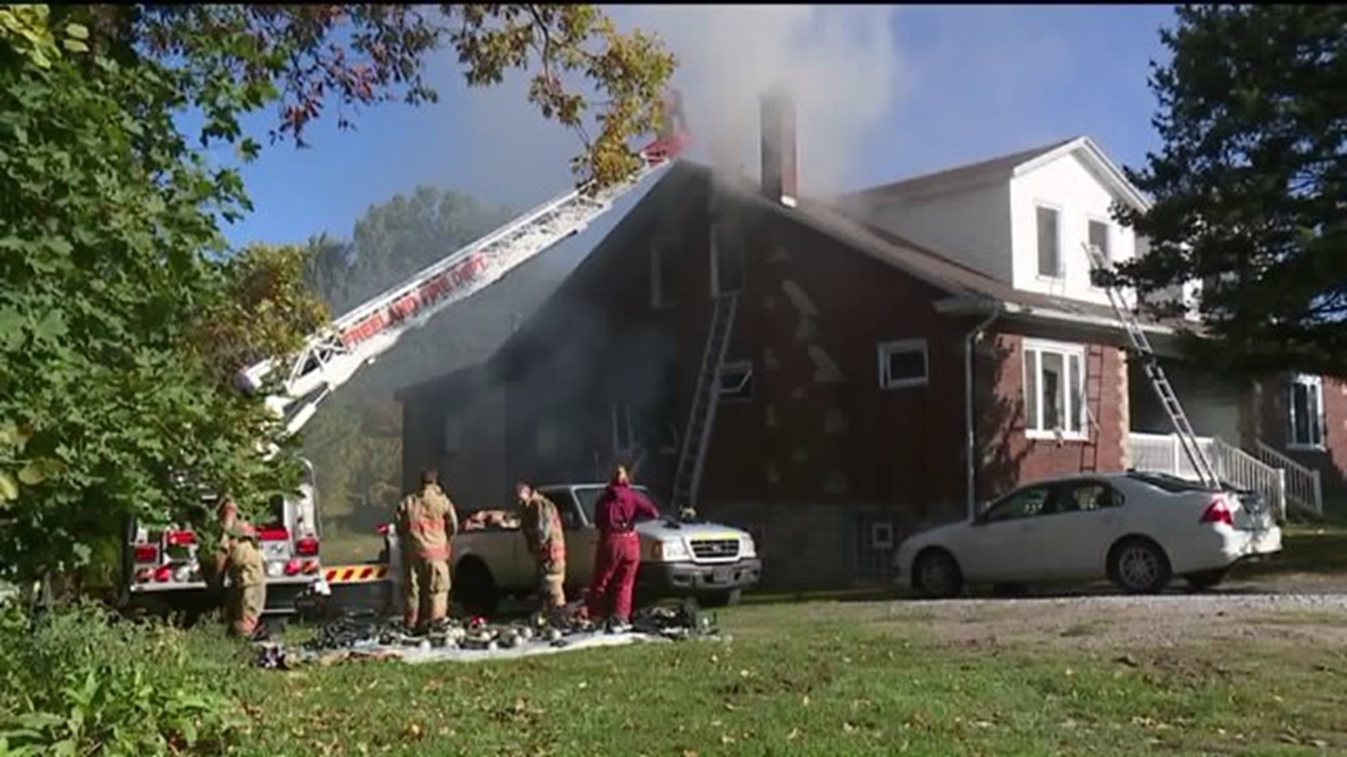 Woman Rescued from Burning Home in Luzerne County