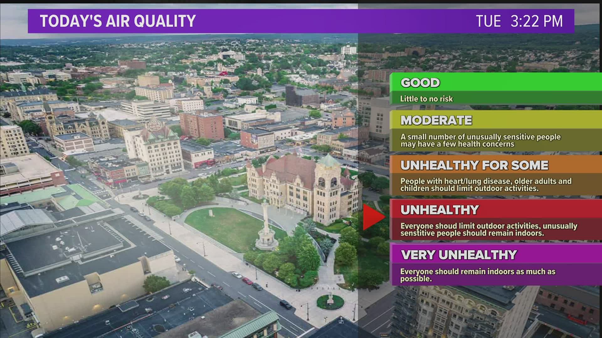 Stormtracker 16 Chief Meteorologist Kurt Aaron breaks down the impact of the Canada wildfire smoke on air quality and visibility throughout our area.