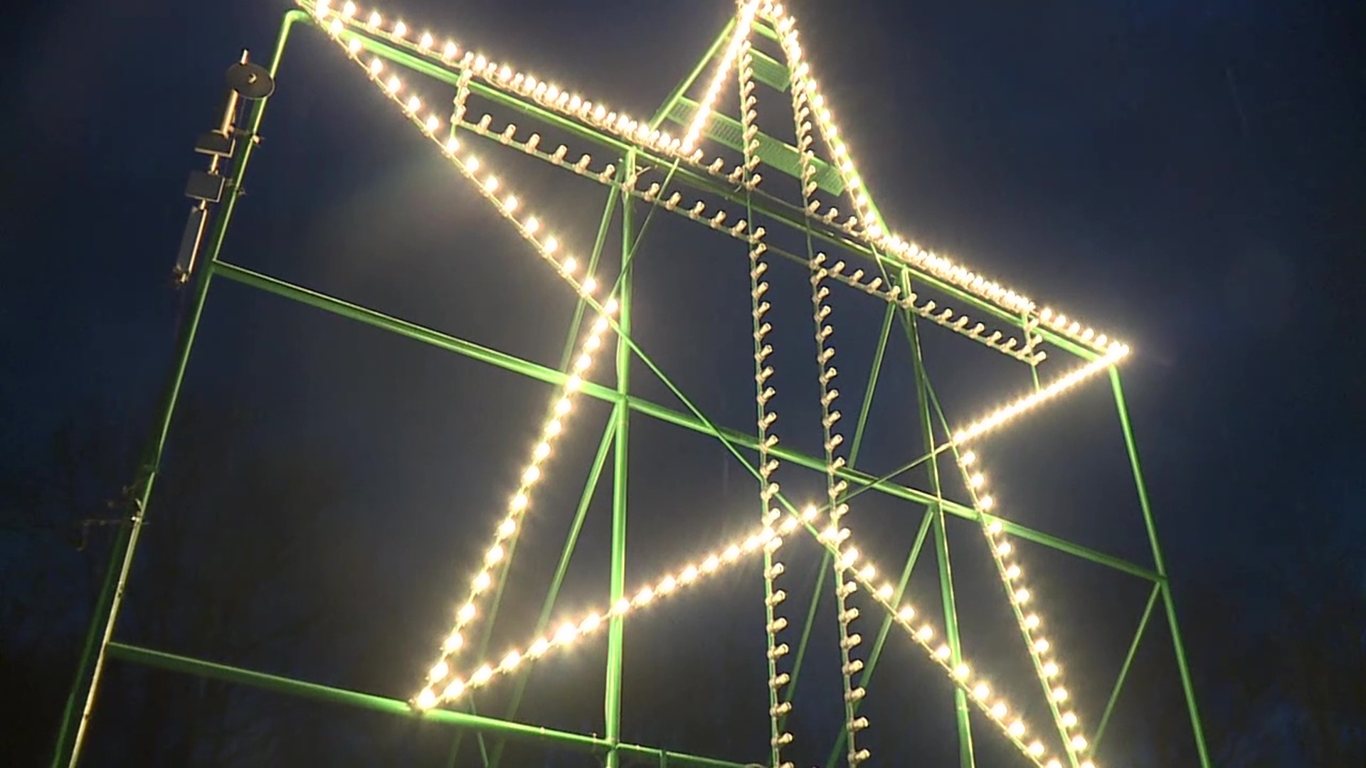 It was lit for the first time in the early 70s. The Christmas star will stay lit up through January 15.