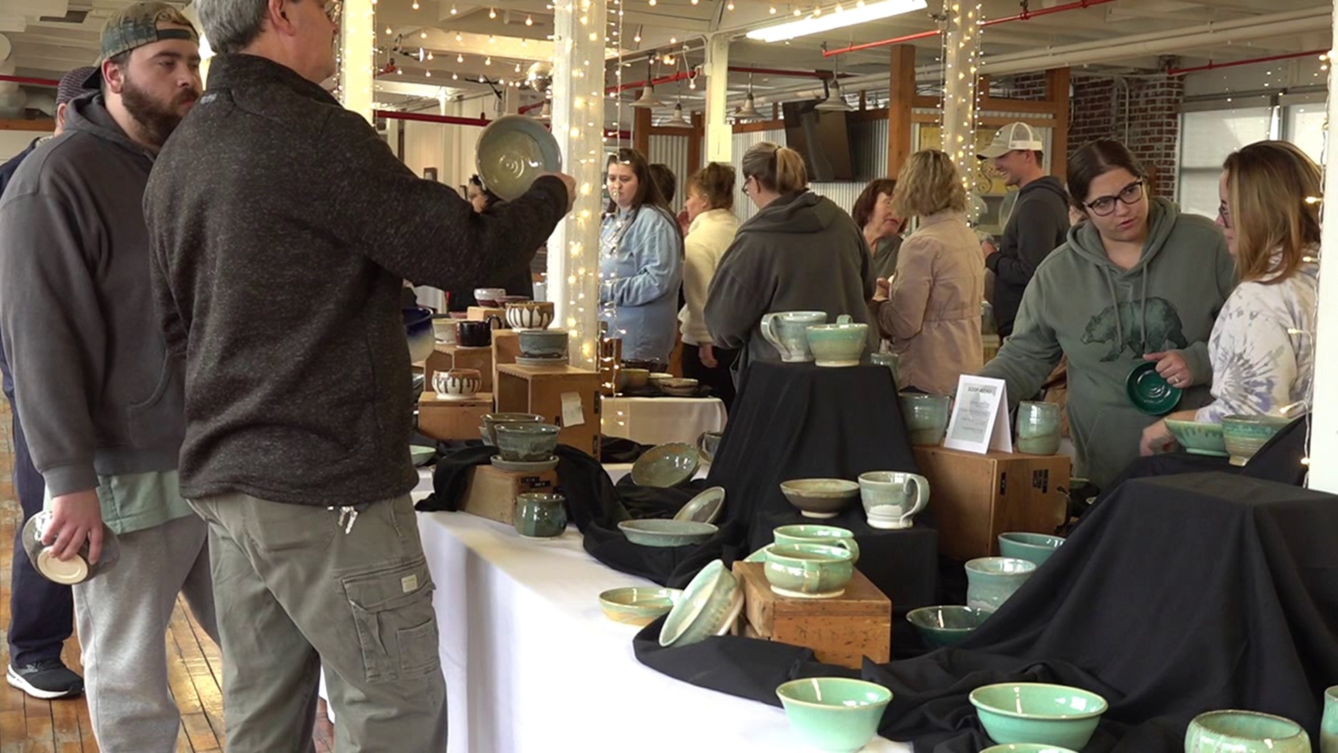 It's the 4th annual Soup-er Bowl at the walk-in art center in Schuylkill Haven.