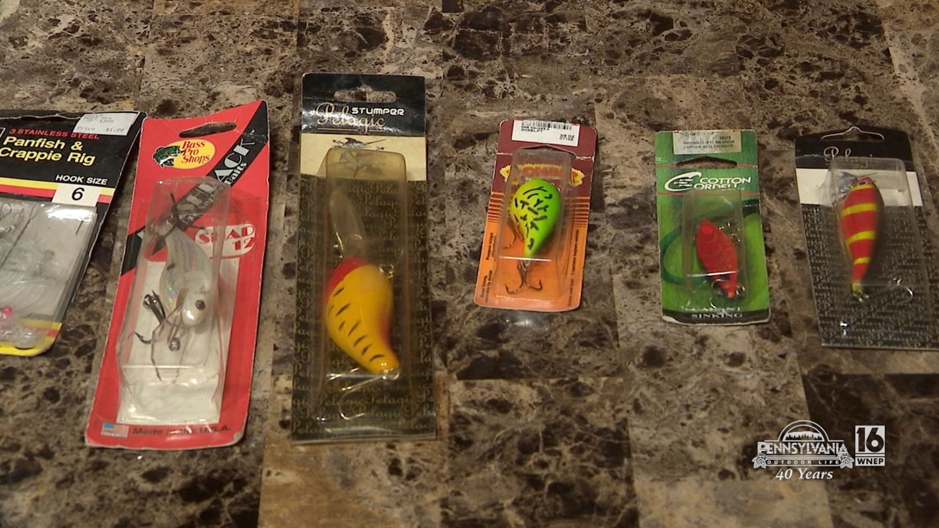 Fishing lures that would be great stocking stuffers this Christmas.