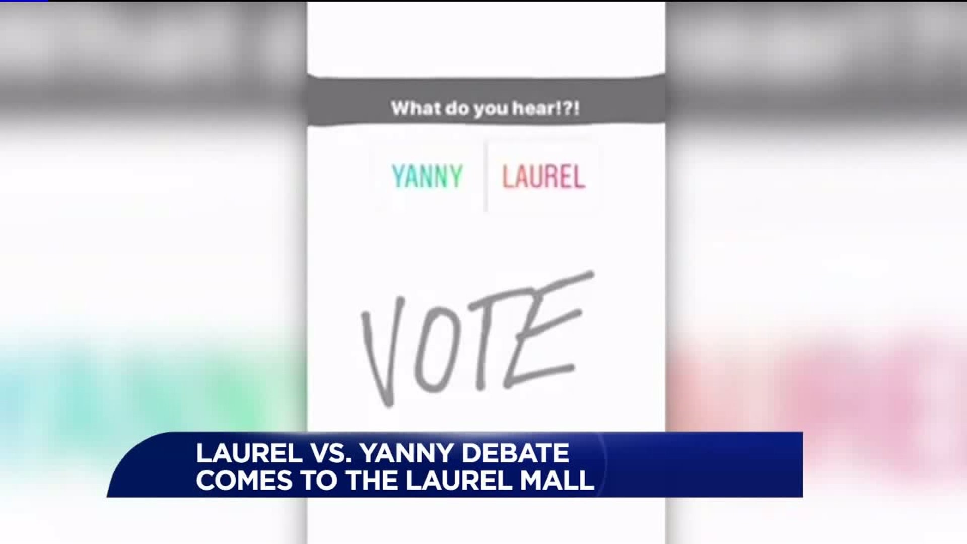 Taking the `Laurel` vs. `Yanny` Debate to the Laurel Mall