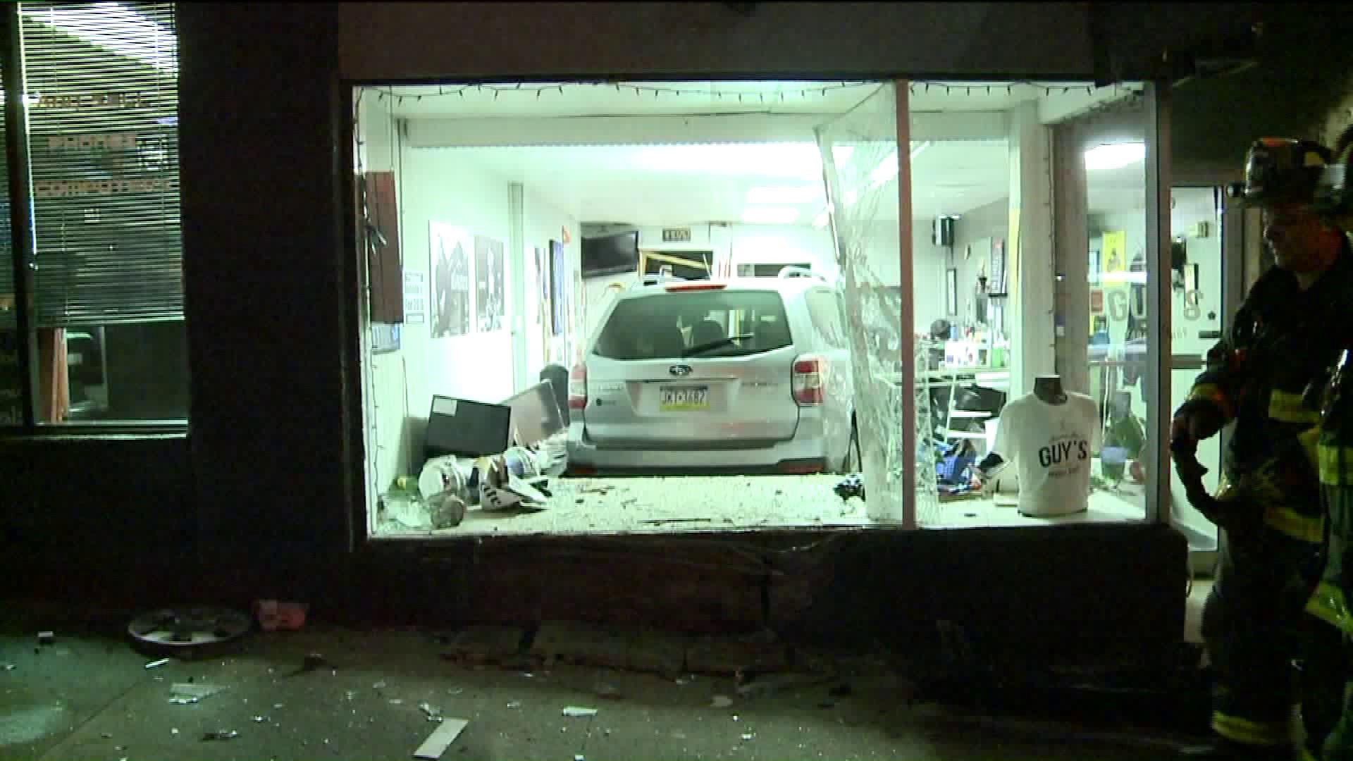 SUV Plows into Barber Shop in Scranton