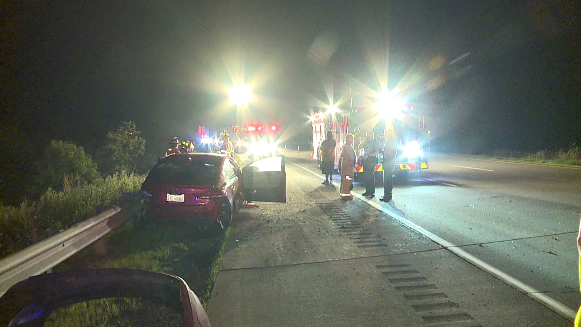 One Person Taken to Hospital After Crash in Luzerne County