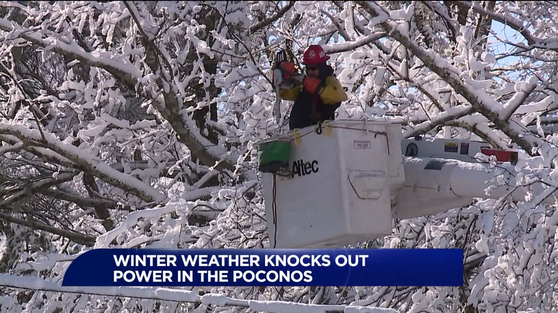Wintry Weather Knocks Out Power in the Poconos