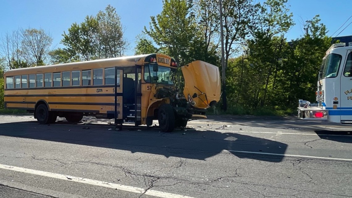 Crash involving school bus, tractor trailer closes part of Route 315 in