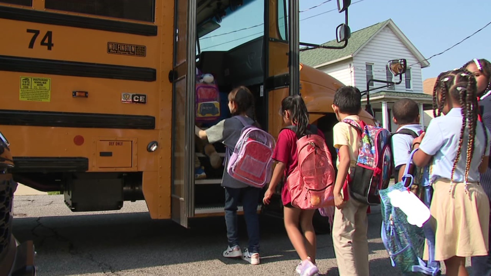 It's the first week of school for students in Scranton, but they're still getting a taste of summer with early dismissals because of the heat.