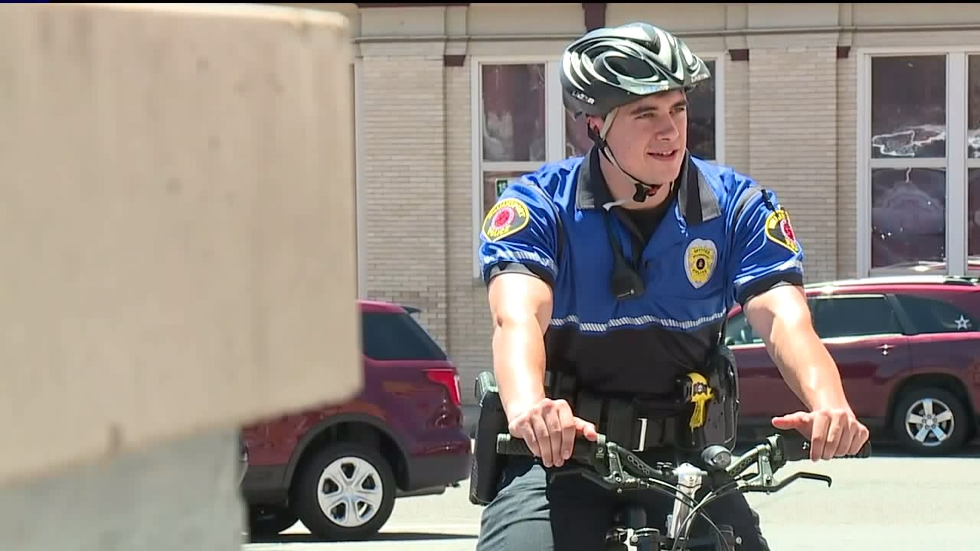 Police Patrol on Bikes in Williamsport