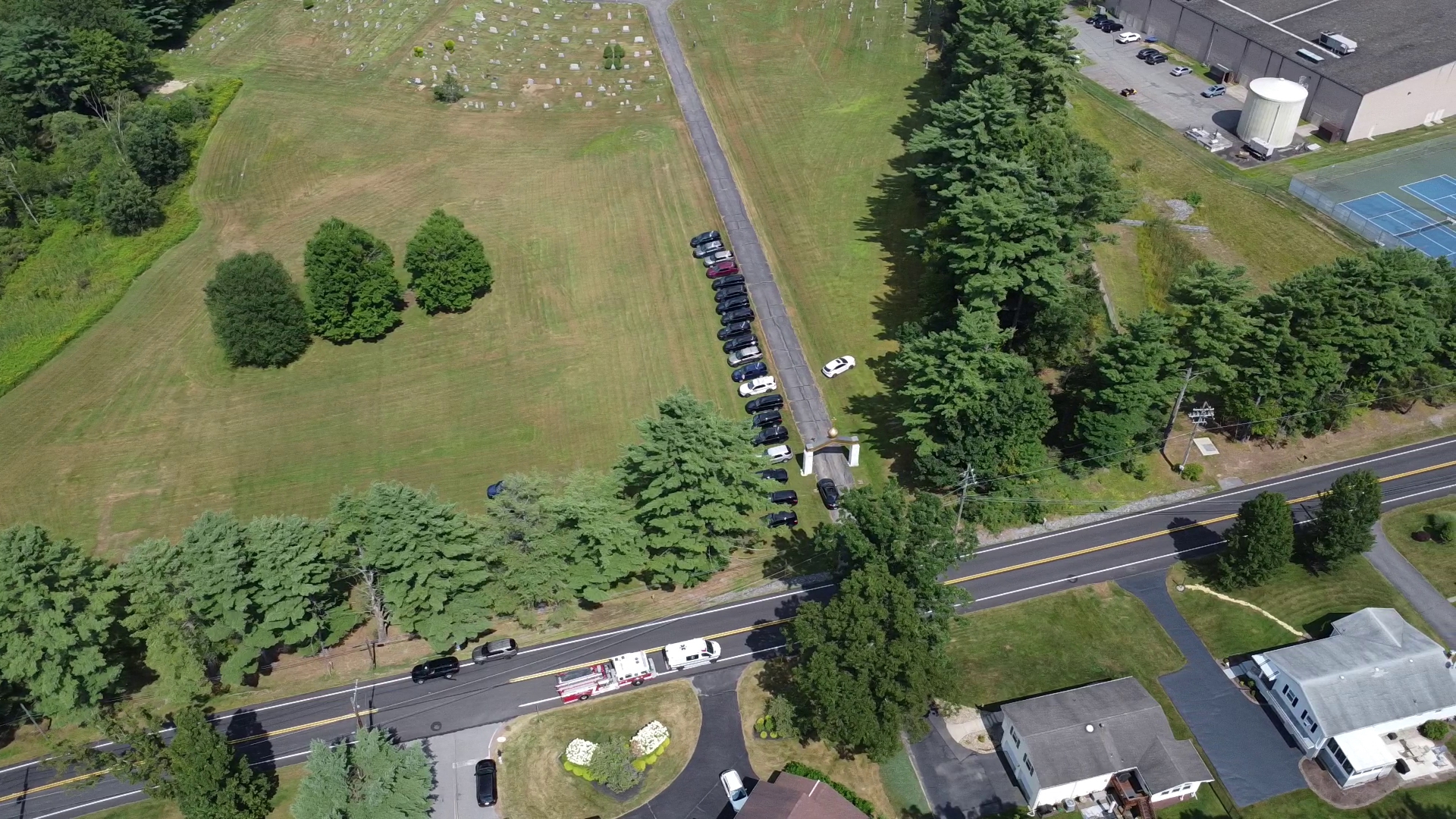 Police responded to Lake Street in the township around 12:30 p.m. Thursday.