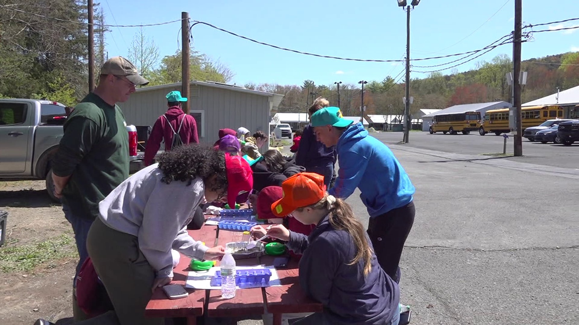 Some students spent their Earth Day helping the trout population in Schuylkill County.