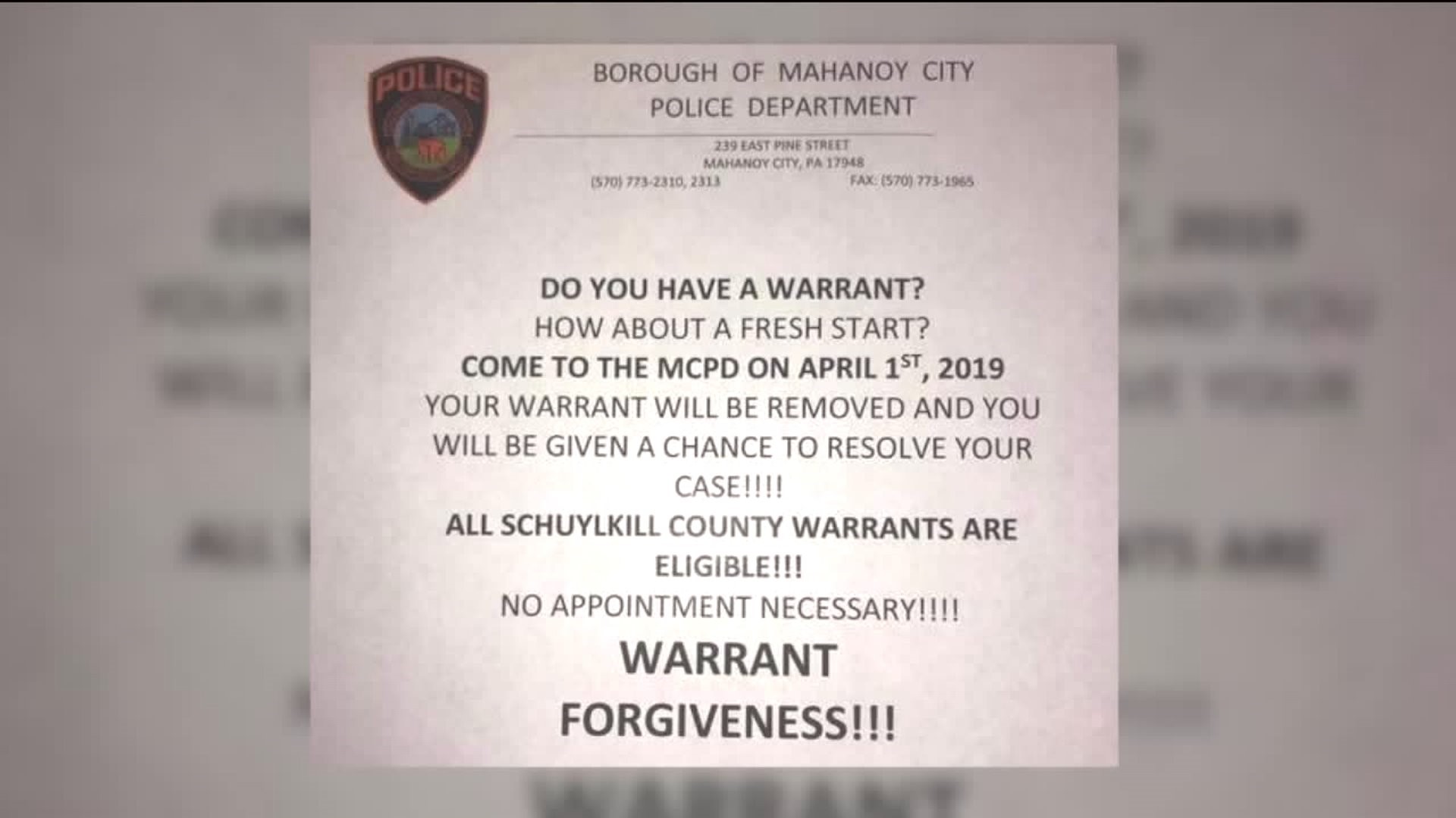 Police Department Has Fun on April Fools' Day