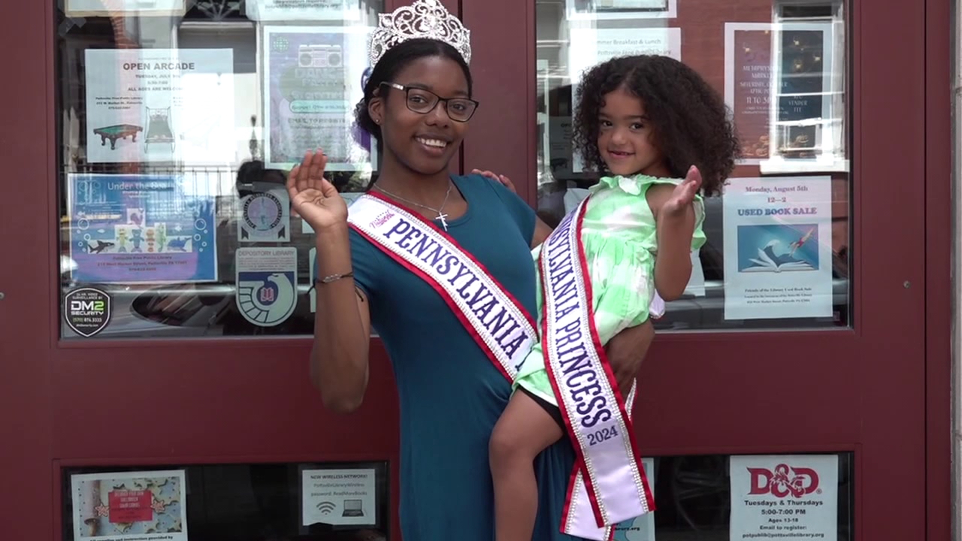 The reigning National United States Pennsylvania Ms. Regina Burhop, and her four-year-old daughter are giving back to an organization that helped them.