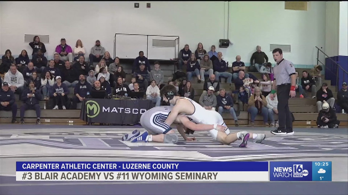 #11 Wyoming Seminary wrestling falls to #3 Blair Academy