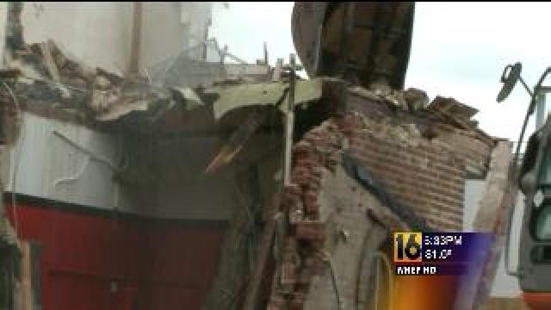 Demolition Underway On Historic Lansford Building