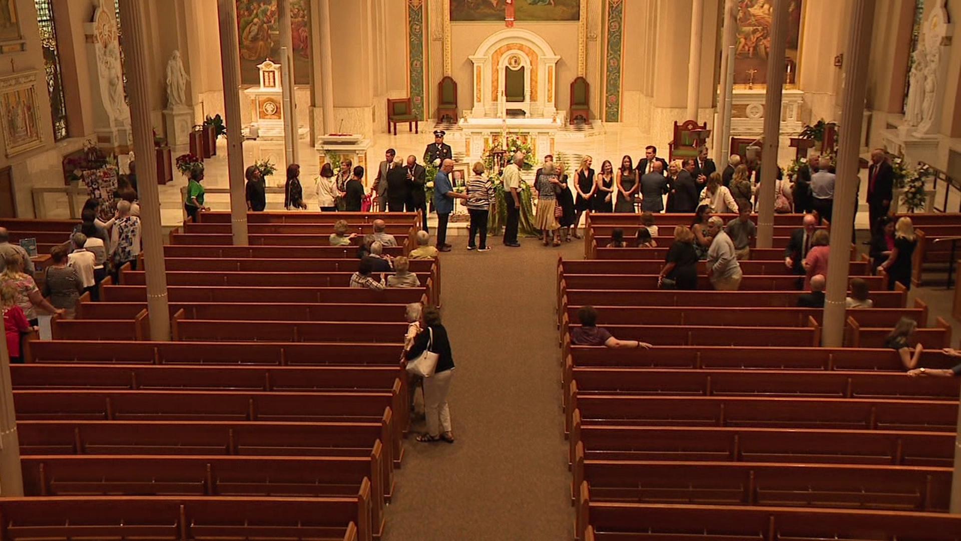 Hundreds gathered at St. Peter's Cathedral in downtown Scranton to honor the former mayor.