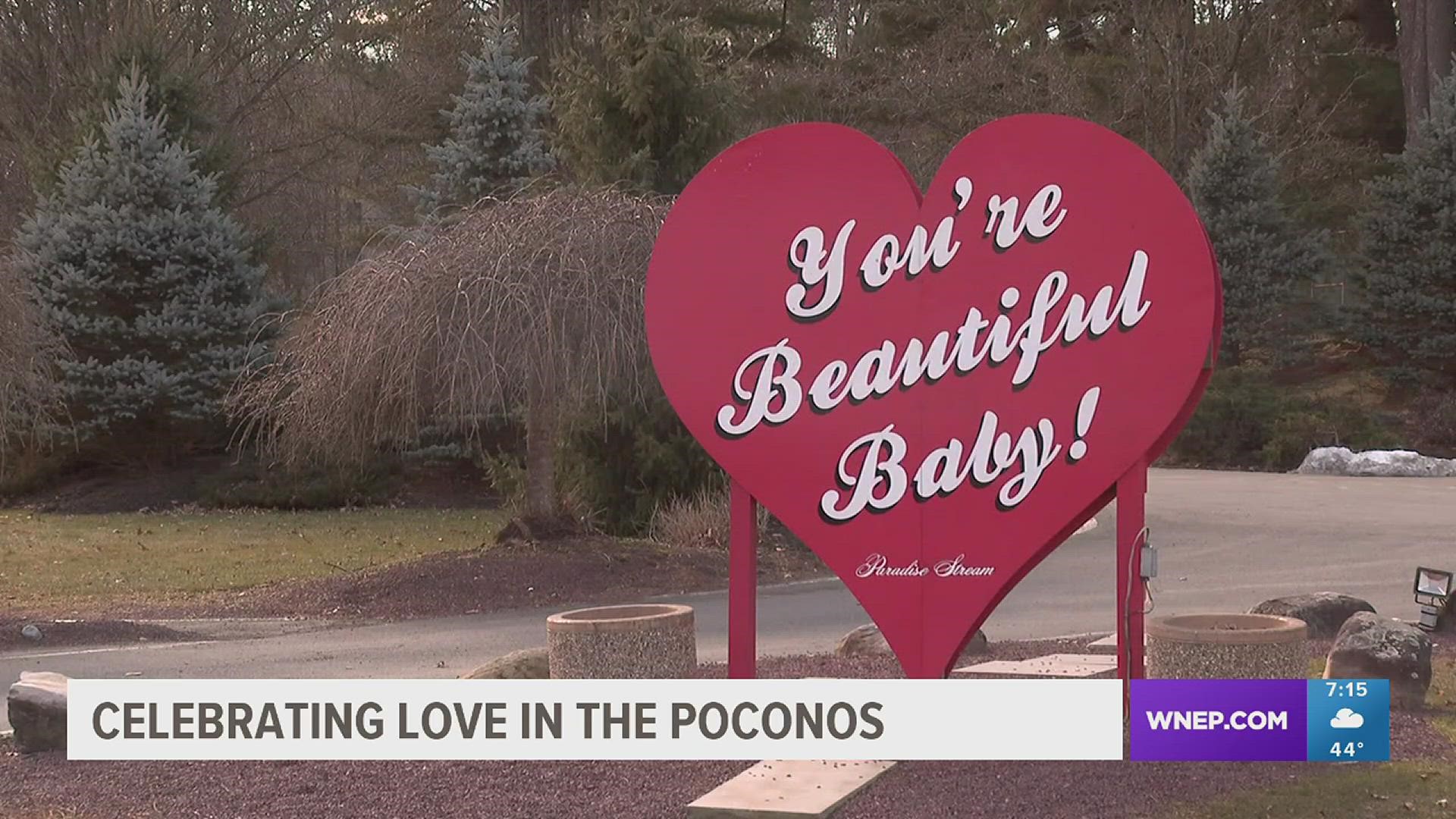 Paradise Stream Resort near Mount Pocono is pulling out all the stops for Valentine's Day.