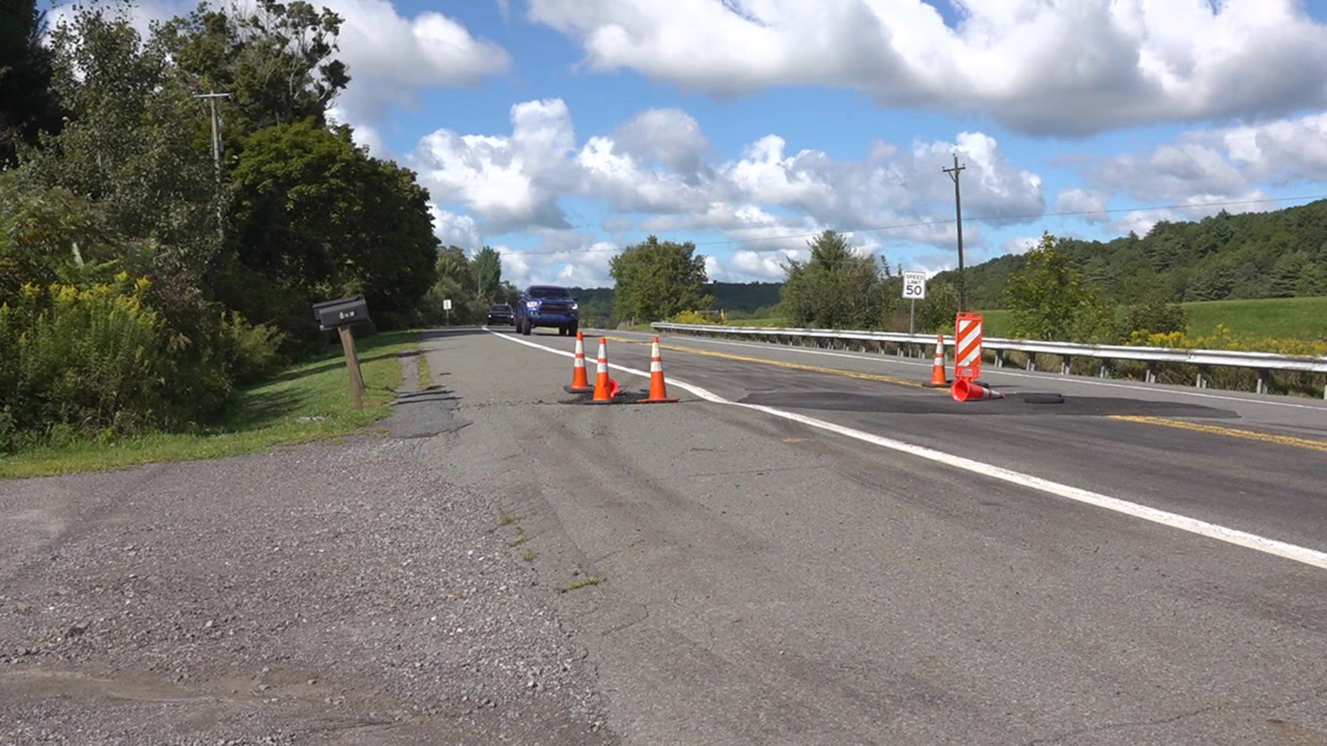 Part of Carverton Road in Kingston Township was closed for weeks as crews completed an emergency pipe replacement.